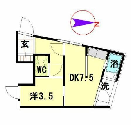 サニーマンションの間取り