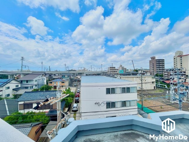 ユーハウス喜多山の展望|広がる青空と街並みを一望♪開放感あふれる眺望です