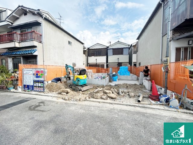 堺市西区草部　新築一戸建ての外観|現在の進捗状況です！順調に作業進行中、完成が待ち遠しいです！詳細の間取り等、お気軽にお問い合わせください！