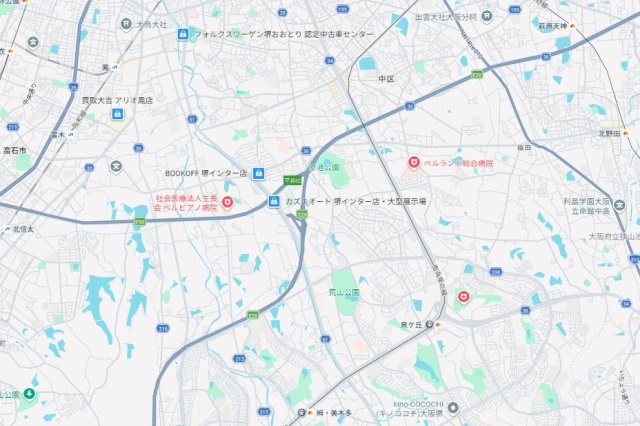 堺市西区草部　新築一戸建ての地図