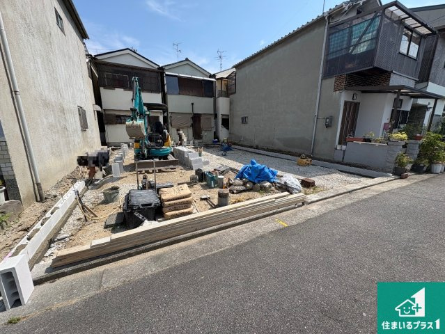 堺市西区草部　新築一戸建ての外観|現在の進捗状況です！順調に作業進行中、完成が待ち遠しいです！詳細の間取り等、お気軽にお問い合わせください！