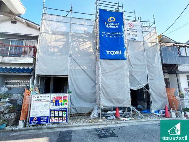 ◆堺市西区草部　新築一戸建ての外観|現在の進捗状況です！順調に作業進行中、完成が待ち遠しいです！詳細の間取り等、お気軽にお問い合わせください！