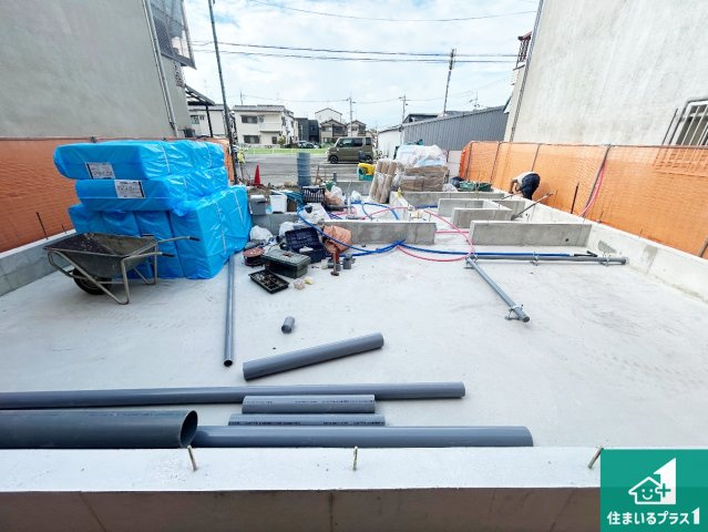堺市西区草部　新築一戸建ての外観|現在建築中！落ち着いた街並みで新生活を始めることが出来そう！周辺の物件も併せてご紹介させて頂きます！