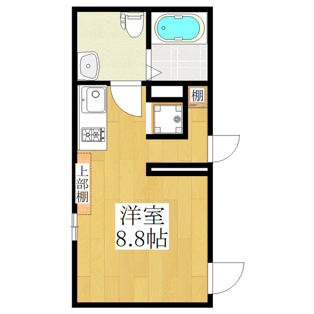 COCOFLAT田端Ⅱの間取り|☆ワンルーム☆