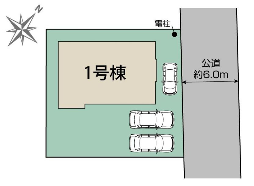 藤沢市遠藤新築戸建て　1号棟の区画図|区画図「藤沢市遠藤新築戸建て　1号棟」