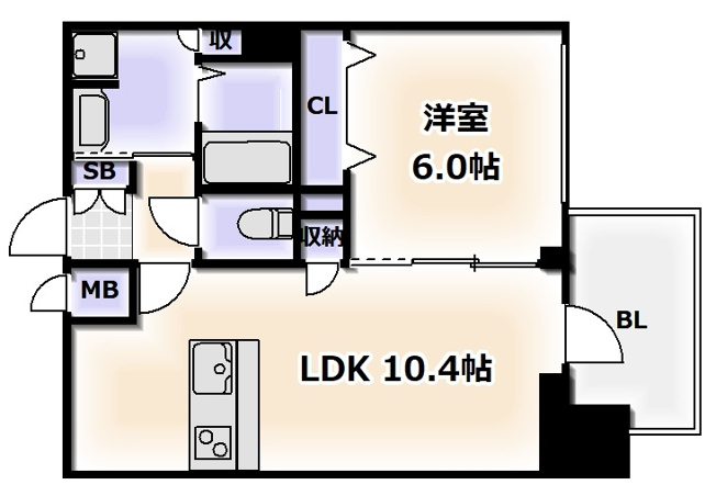 【間取り】 | プレサンス四天王寺前夕陽ヶ丘アクティ