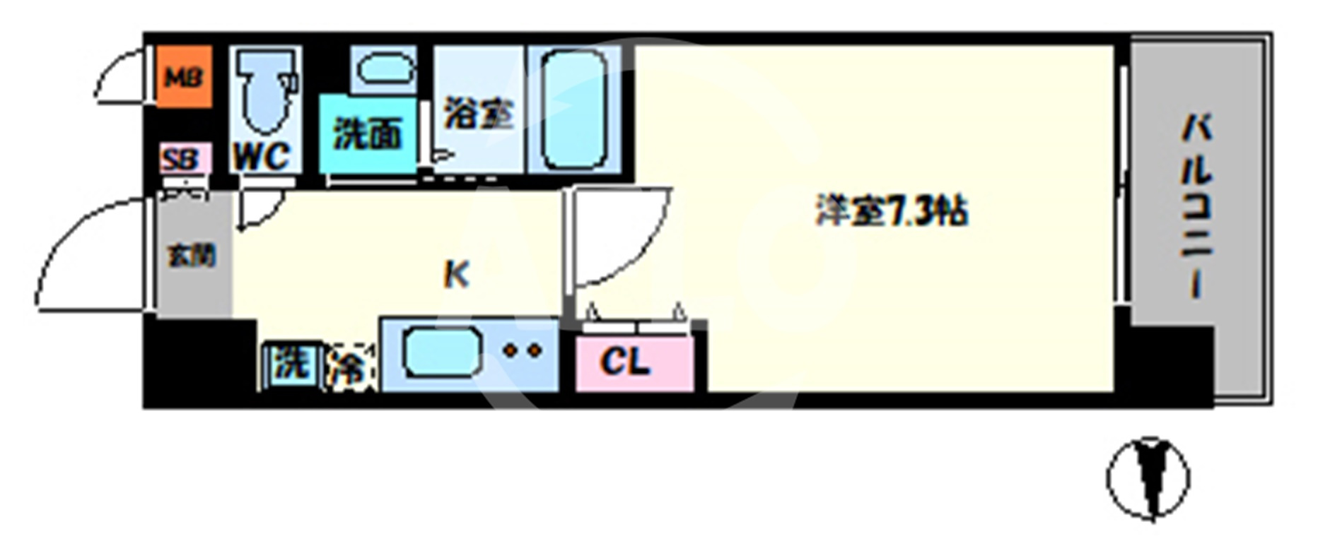 フォレ長堀通南の間取り|フォレ長堀通南　間取り