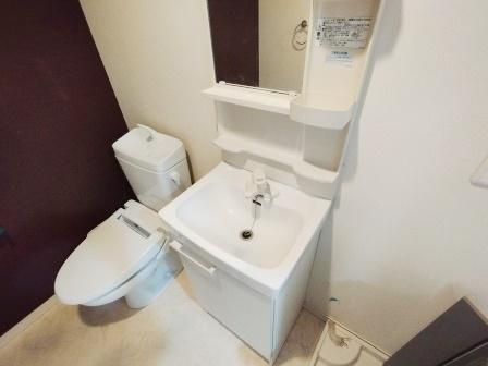 デュプレクス白山の洗面所