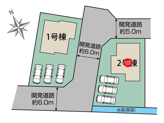 【区画図】 | ブルーミングガーデン甲府市宮原町　1号棟 | 区画図