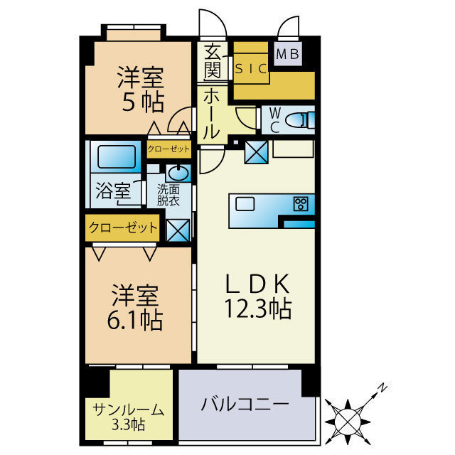 Sun･Blesso塩原の間取り