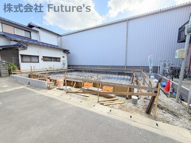 三郷市鷹野1丁目　新築戸建の外観|現地の写真になります。