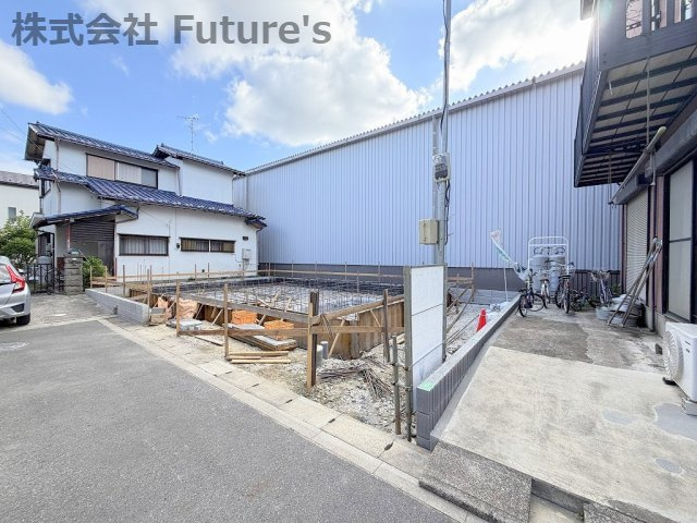 三郷市鷹野1丁目　新築戸建の外観|現地の写真になります。