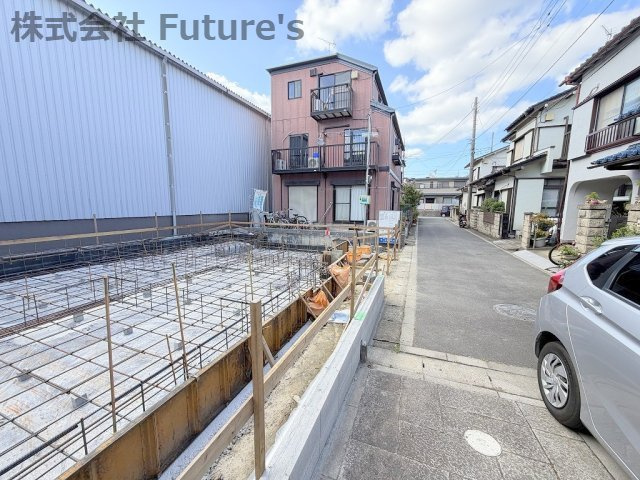 三郷市鷹野1丁目　新築戸建の外観|現地の写真になります。