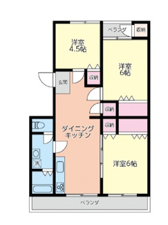 【間取り】 | サンハイツ成瀬 | 間取りです。
