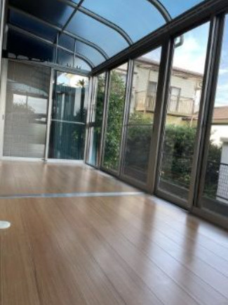 クレール大善寺【キャッシュバック対象物件】のバルコニー|暖かな日差しのふりそそぐバルコニー
