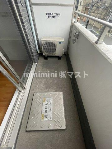 QCフラット北堀江のバルコニー