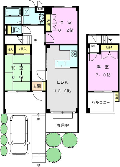 【間取り】 | あさかヴィレッジ　スクエア棟