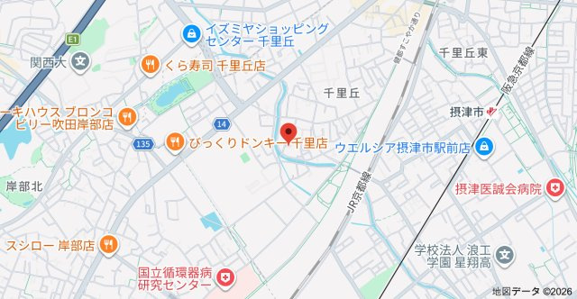 【地図】 | リバーサイド千里丘