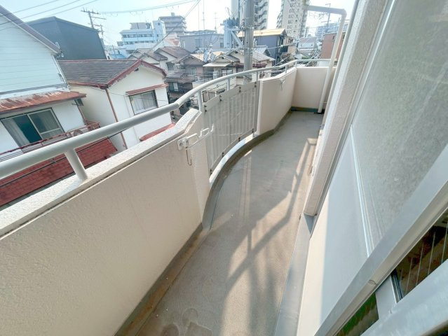 穂波マンションのバルコニー