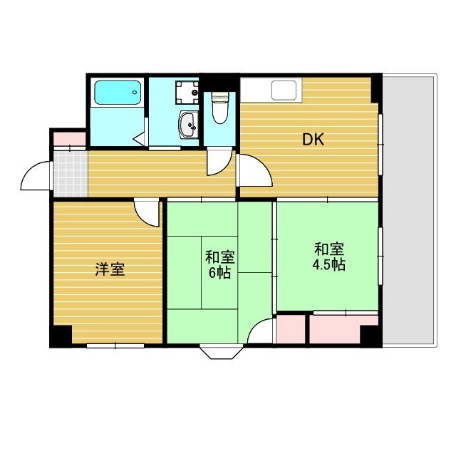 穂波マンションの間取り