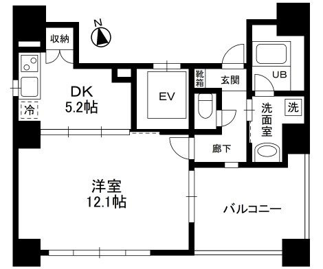 ガーデンコート鳥越の間取り
