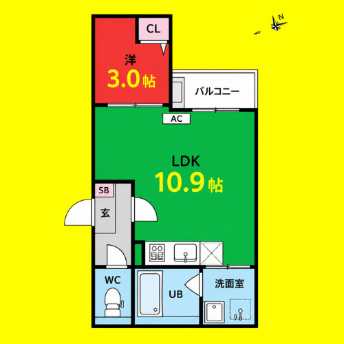 Jack nagaraⅡ　名古屋市賃貸　仲介手数料無料の間取り