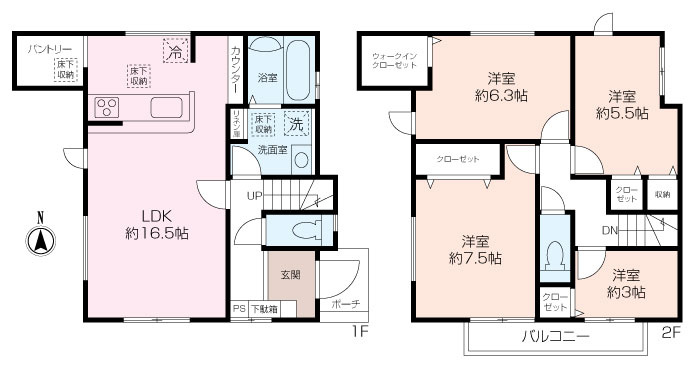 初声町下宮田新築3号棟の画像