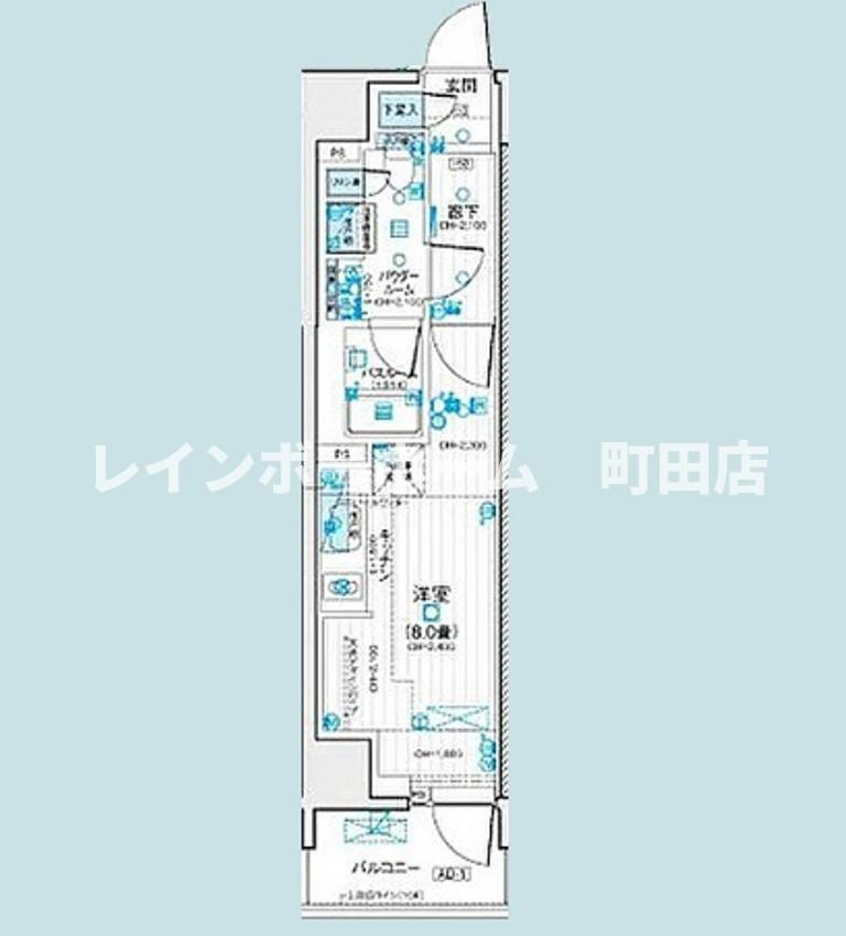 デュオステージ相模大野※初期費用分割後払いサービス利用可能物件の間取り