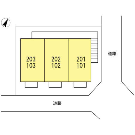 ディアコートＡの地図