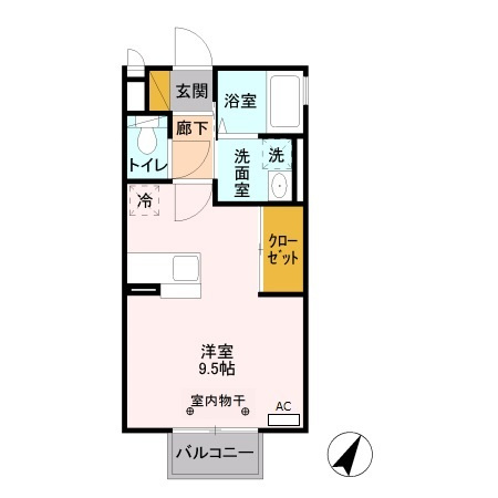 ディアコートＡの間取り