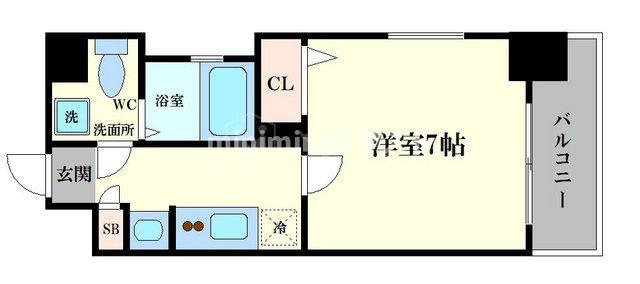 ジュネーゼグラン福島ミラージュの間取り