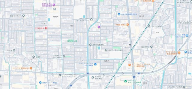 高槻市春日町　新築一戸建ての地図