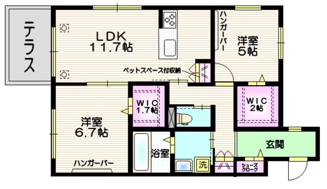 ＯＴＮ　ＨＡＵＳの間取り