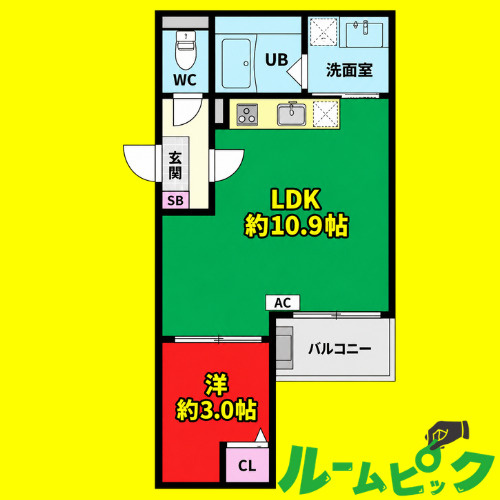 Jack nagaraⅠ　名古屋市賃貸　仲介手数料無料の間取り