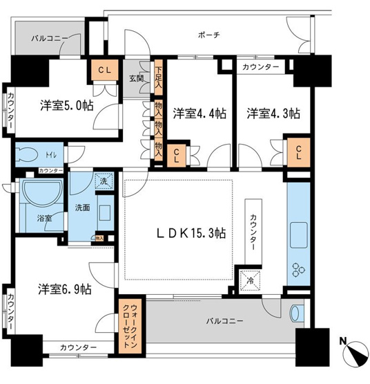 【間取り】 | KDXレジデンス町田(ケーディーエックスレジデンスマチダ)