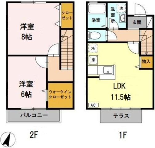 クレールメゾンの間取り