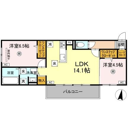 D-ROOM　３６９の間取り