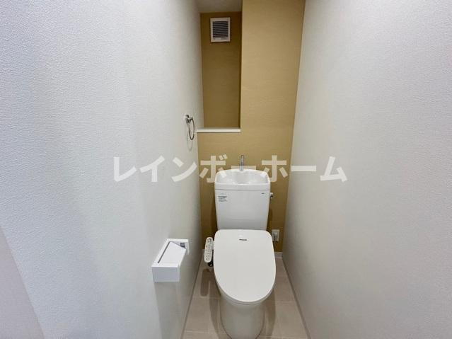 CB八潮アルクスのトイレ|落ち着いた色調のトイレです