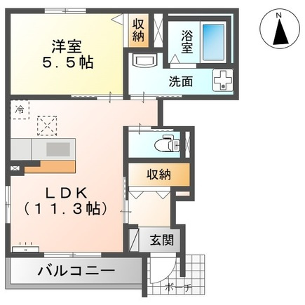 フェリチターレボスコの間取り