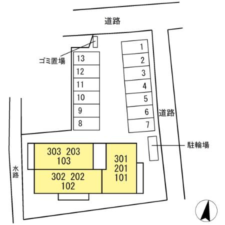 D-ROOM　３６９の区画図