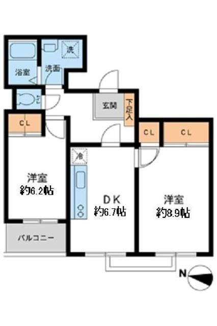 鉄飛坂マンションの間取り