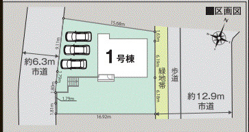 【区画図】 | リナージュ川西市水明台１丁目０１期 | 区画図