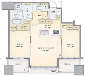 【間取り】 | シティタワー大阪本町