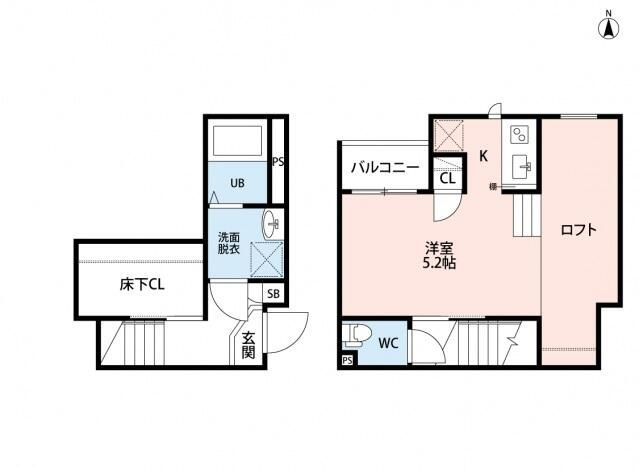 春日部市牛島のアパート