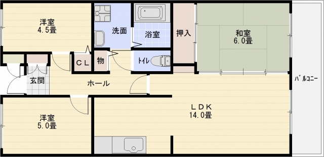 ビューテラスミウラの間取り|ビューテラスミウラ