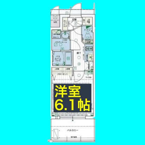 エステムコート名古屋黒川シャルマンの間取り