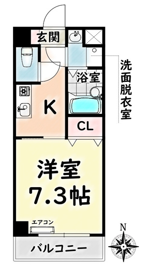 【間取り】 | びいⅤ堀田【名古屋市賃貸・バストイレ別】