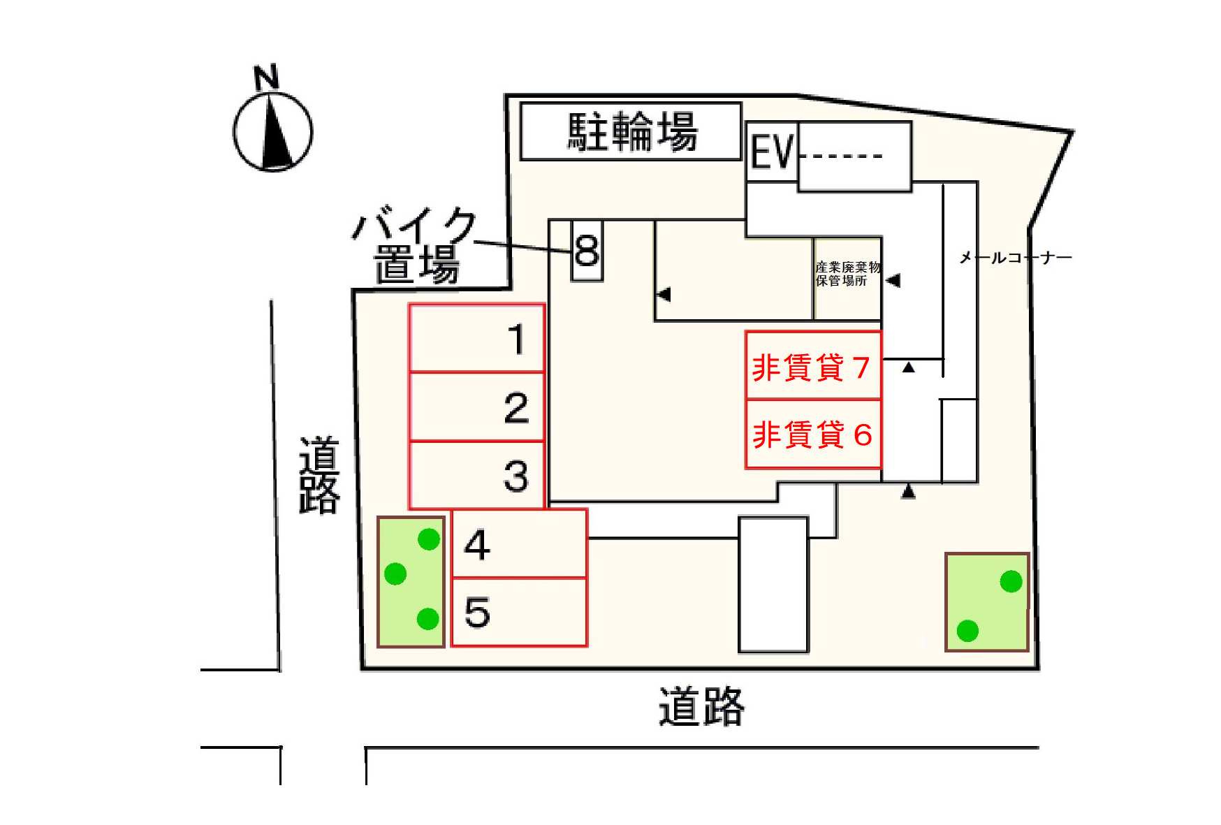 アン ハヤシ インクの区画図