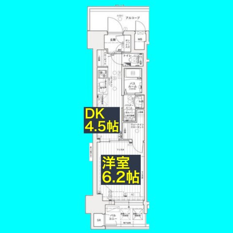 エステムコート名古屋ライブゲートの間取り