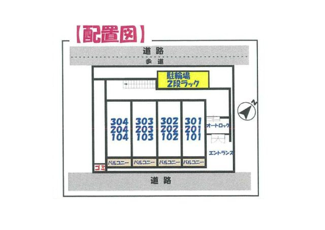 ヒルズ　ビッグ　ウエストの区画図